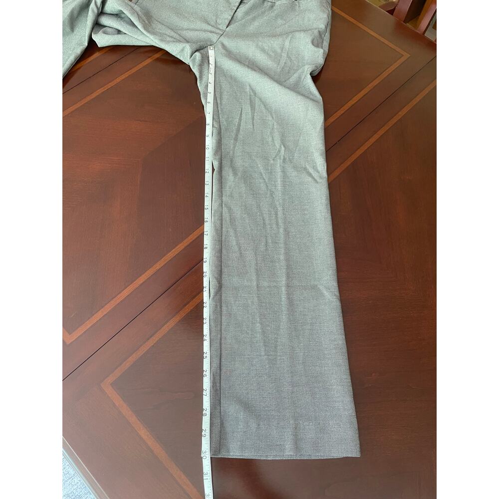 New York & Company Stretch Size 8 Average Womens Dress Pants Straight Leg Silver - Picture 10 of 10